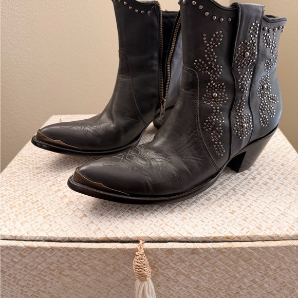 Old Gringo Black Studded Ankle Boots - Picture 3 of 5